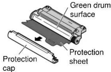 Green drum surface Protection sheet Protection cap