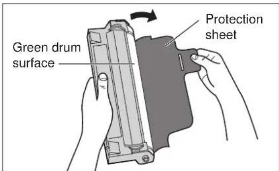 Green drum surface Protection sheet