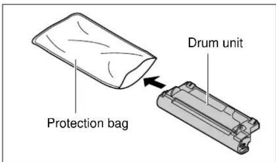 Protection bag Drum unit