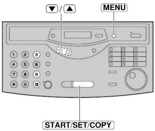 MENU START/SET/COPY