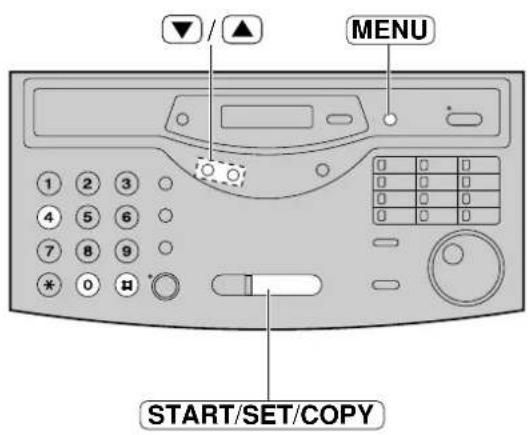 MENU START/SET/COPY