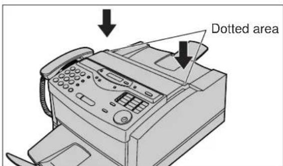 Dotted area
