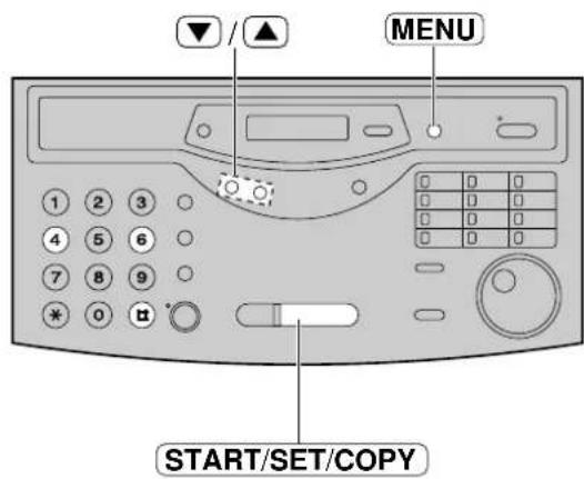MENU START/SET/COPY