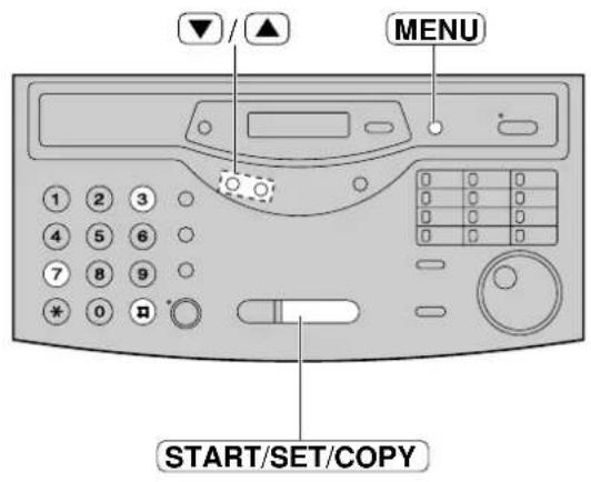 MENU START/SET/COPY
