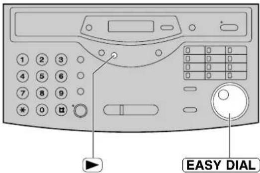 1 2 3 4 5 6 7 8 9 * 0 B EASY DIAL