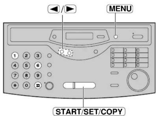 MENU START/SET/COPY