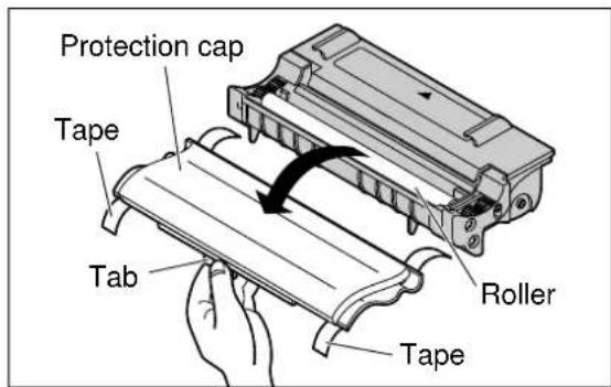 Protection cap Tape Tab Roller Tape