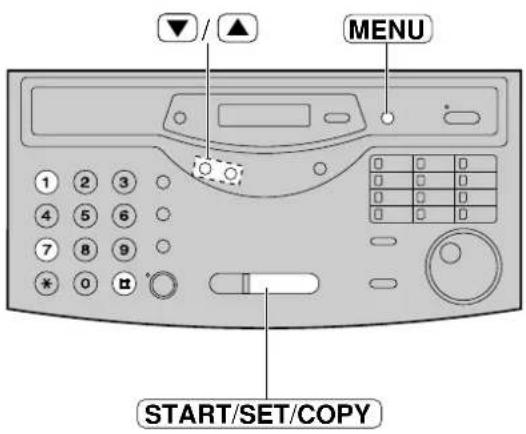 MENU START/SET/COPY