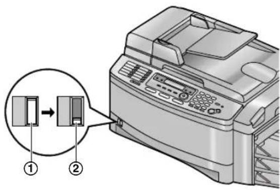 Diagram showing printer operation with labeled parts and zoomed-in view of the printer's internal structure