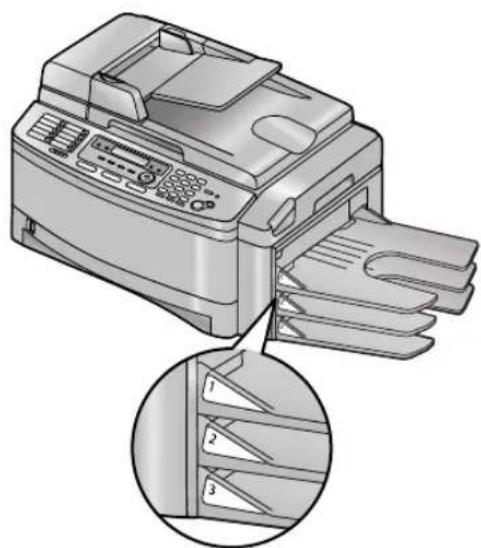 PANASONIC KX-FLB851E - Installing the output tray - 2