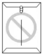 PANASONIC KX-FLB851E - Do not attempt to print on any of the following types of envelopes (these may cause damage to the unit): - 1