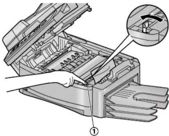 PANASONIC KX-FLB851E - Case 3: When the recording paper has jammed near the output tray: - 1