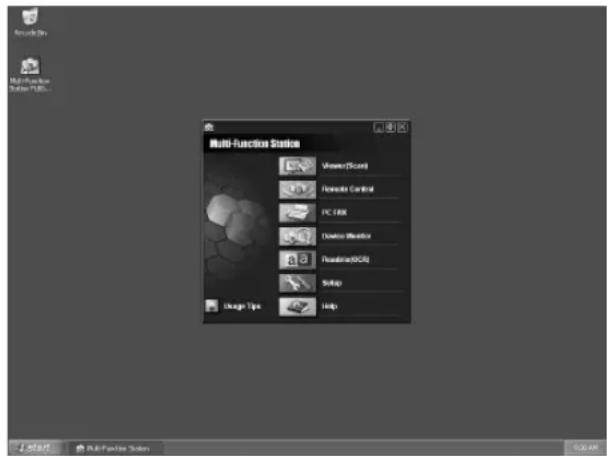 Multi-Function Station Viewer(Scan) Remote Control PC1 (PC) Desktop Monitor Floating(ADC) Setup Usage Tips Help