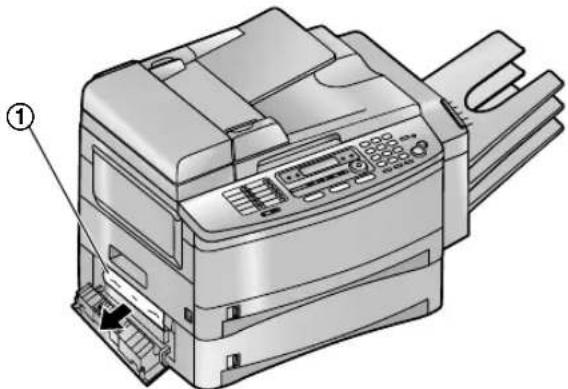 PANASONIC KX-FLB851E - When paper jam occurs near the optional input tray - 3