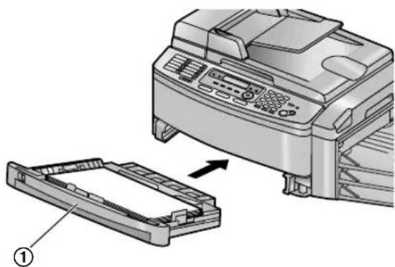 PANASONIC KX-FLB851E - ●To insert the paper input tray - 1