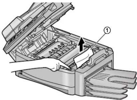PANASONIC KX-FLB851E - Case 3: When the recording paper has jammed near the output tray: - 2