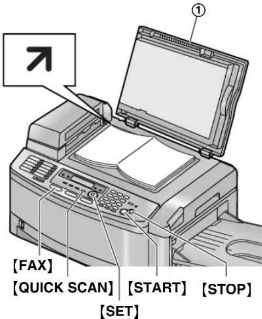 [FAX] [QUICK SCAN] [START] [STOP] [SET]
