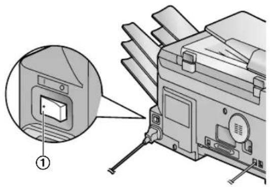 PANASONIC KX-FLB851E - Turning the power switch ON - 1