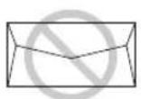 PANASONIC KX-FLB851E - Do not use envelopes with any of the following characteristics (using these may result in paper jams): - 1