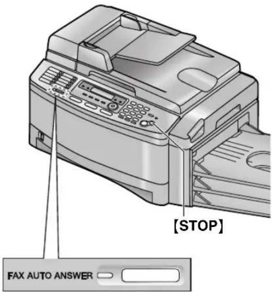 PANASONIC KX-FLB851E - Activating TEL/FAX mode - 1