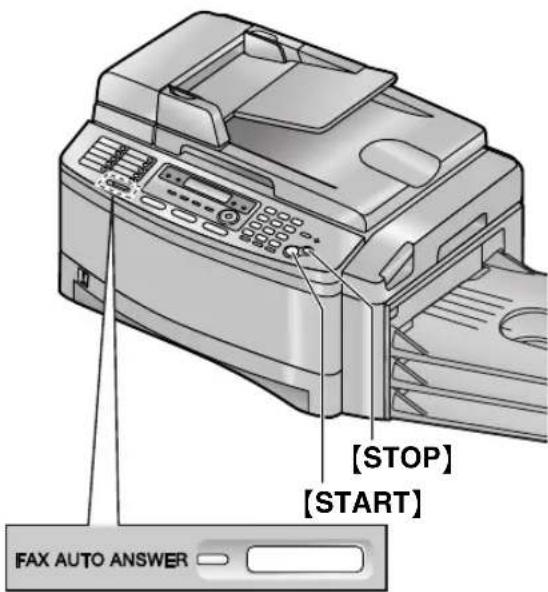 [STOP] [START] FAX AUTO ANSWER