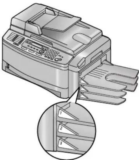 PANASONIC KX-FLB851GR - Τοποθέτηση του δίσκου εξόδου - 2