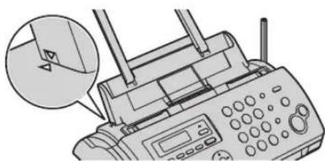 Illustration of a telephone handset with a magnified inset showing the tip detail (no text or symbols present).