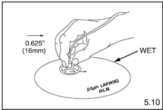 Panduit FSCRIBE - Ferrule Tip After 1μm Diamond Polish - 5
