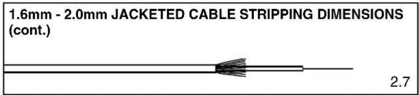 Panduit FSCRIBE - STRIPPING 1.6mm - 2.0mm JACKETED CABLE - 6