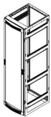 Middle Atlantic BSPN-19-27 - curved & beveled doors basic dimensions - 4