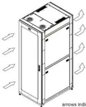 Middle Atlantic LACE-WB6-45 - with rear active ventilation basic dimensions - 3