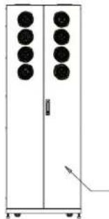 Middle Atlantic LACE-WB6-45 - with rear active ventilation basic dimensions - 8