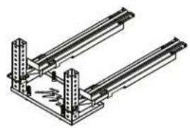 Middle Atlantic TS1022 - OF USEABLE USEABLE RACK MILLWORK OPENING - 10