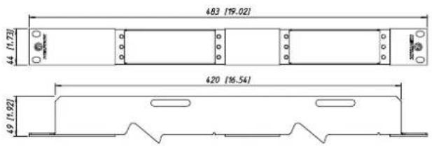 Neutrik NO4MBB2D-A - 19" D-Shape Z-Panels & Plates - 3