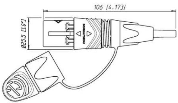 Neutrik NO4MBB2D-A - Cable Connector Assembly - 3