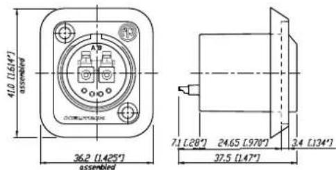 Neutrik NO4MBB4D-A - Chassis Connector - 4