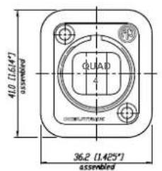 Neutrik NO4SABB4D-A - Chassis Connector - 3