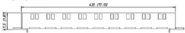 Neutrik NO4SABB2D-A - 19" D-Shape Z-Panels & Plates - 5