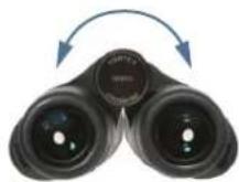 Vortex Crossfire CF-4303 - Adjust the interpupillary distance - 2
