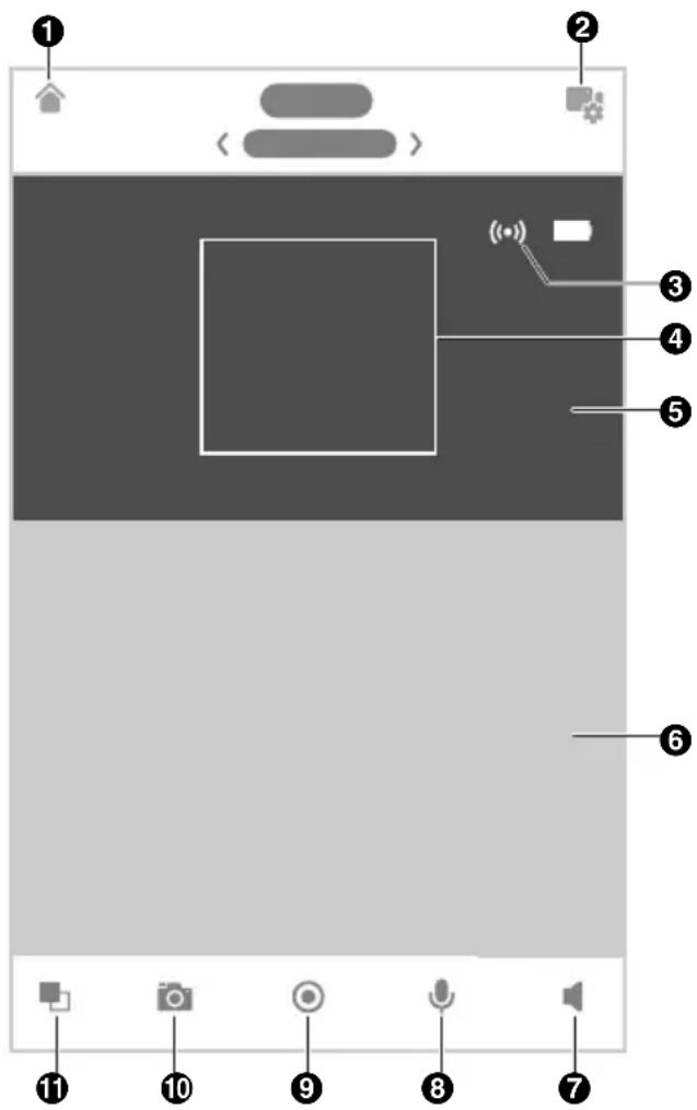 PANASONIC KX-HN7003 - Viewing the live camera image screen - 1