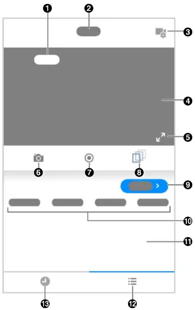 PANASONIC KX-HN7003 - Viewing the camera image/recording list screen - 1