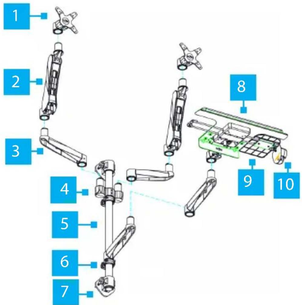 StarTech.com WALLSTSI2 - Product Diagram - 1