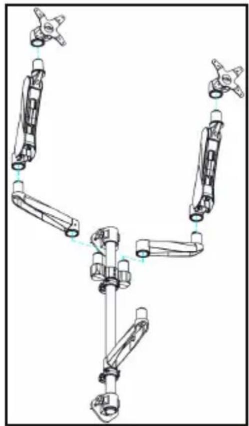 StarTech.com WALLSTSI2 - Attaching the Monitor Mount - 1