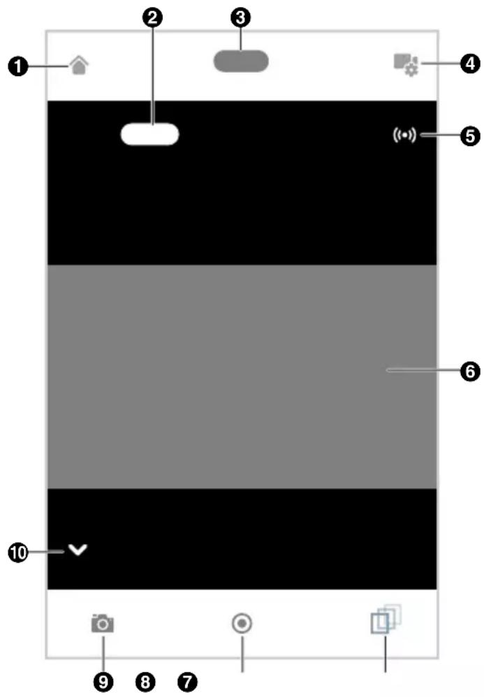 PANASONIC KX-HN7001 - Viewing the live camera image screen - 1
