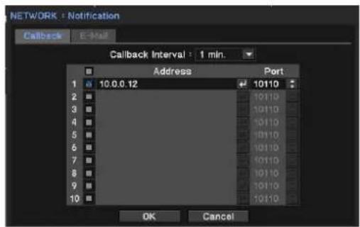 Hanwha SRM-872P - Callback Setup - 1