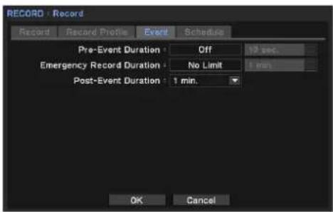 Hanwha SRM-872P - Recording profile - 1