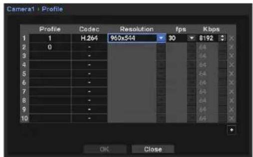 Hanwha SRM-872P - Add profiles - 2