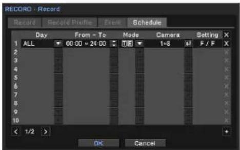 Hanwha SRM-872P - Set Recording schedule - 1