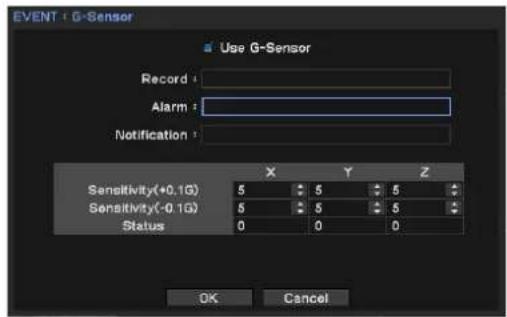 Hanwha SRM-872P - G-Sensor Notification - 1