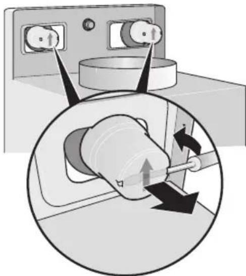 SIEMENS LC754BA20B - Removing the safety caps - 1